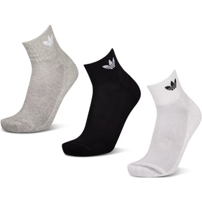 Adidas Ankle 3 Pack Sokken Unisex - Wit - Maat 46-48 - Katoen