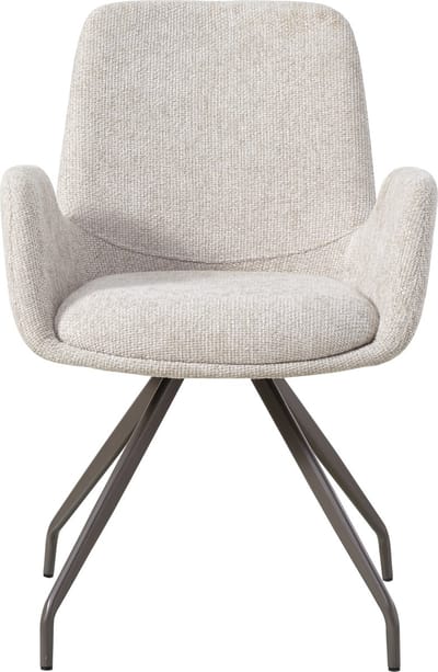 PTMD - Eetkamerstoel Athena - Beige - 63x60x86.5cm