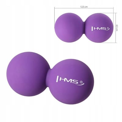 Dubbele Massagebal FIOLET 12,5 cm - Spierontspanning