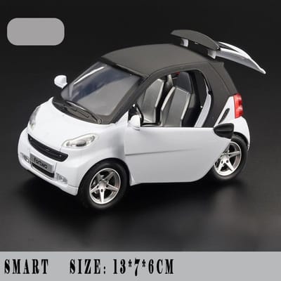 1:32 Mercedes Benz Smart Miniaturen Legering Spuitgietmodel Auto Model Geluid & Licht Speelgoed Voor Kinderen Schattig En Compact Kerstcadeaus