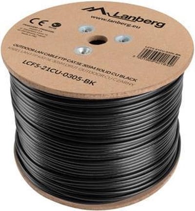 Lanberg 5e Serie - FTP Kabel - 305m - Outdoor - Zwart