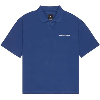 Dc Shoes Classic Club Korte Mouw Poloshirt Blauw S Man