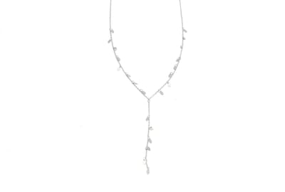 HÕBE – Hojas Ketting – Sterling Zilver – Gerecycled Zilver –  Collier – Handgemaakte Sieraad – Accessories – Dames Ketting – Veerringslotje