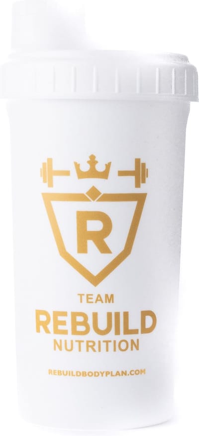 Rebuild Nutrition - Shakebeker - 700 ml - Wit - Handige Mixer voor Eiwitshakes en Drankjes