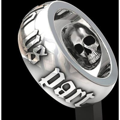 Bague en argent thaïlandais vintage 925 avec motif de loup noir pour homme et femme, cadeau de fête, bijoux d'anniversaire 12 white