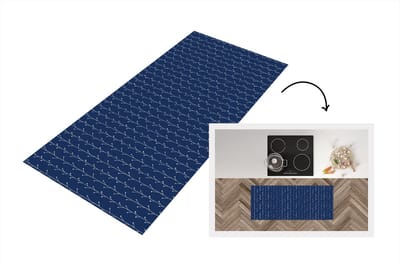 Keukenloper 120x50 cm - Keukenmat vinyl Planten - Patroon - Japan - Keukenmatten loper - Keuken vloerkleed tapijt