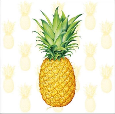 Ambiente servetten - 33x33cm - 20 stuks - Ananas