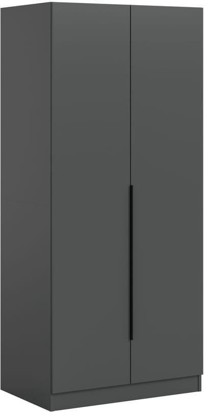 Moderne 2-deurs kledingkast - Ruimtebesparend - Tijdloos design - Handige opbergoplossing - 80cm