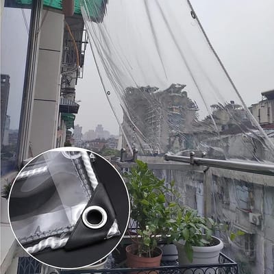 Transparant Dekzeil - Waterdicht Zeil - Buiten Beschermen - Hoge Lichttransmissie - 200 cm - Helder
