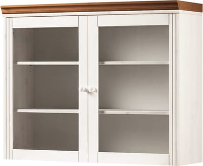 Anita-Wandkast - Wit/Honing Grenen