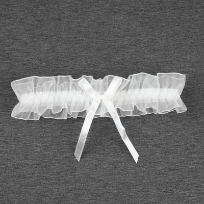 Jarretière en dentelle Anneau de cuisse Lingerie Jarretière de mariage Dentelle à nœud papillon Anneau de jambe élastique Mariée Cosplay Accessoires de fête noir