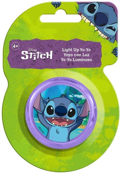 Disney Stitch Yoyo met Licht – Lichtgevende Speelgoed Jojo voor Kinderen | 13 x 9 cm