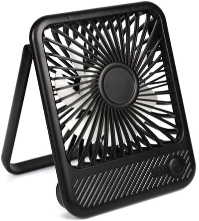 Geschikt voor USB-bureauventilator, sterke wind Ultra stille kleine persoonlijke ventilator met 180 ° kantelvladen en 3 snelheden verstelbaar, USB-C-corded powered mini USB-ventilator voor Office Desktop Slaapkamer, 5in