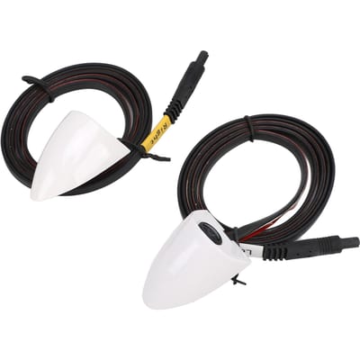 1 Paire Caméra de Recul Vue Latérale 80 degrés Étanche AHD 1080P Caméra d'Angle Mort pour Moniteur Autoradio Unités Principales 25HZ PAL black