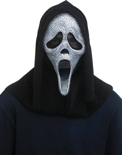 PALMER AGENCIES LTD - Scream masker met strass steentjes voor volwassenen