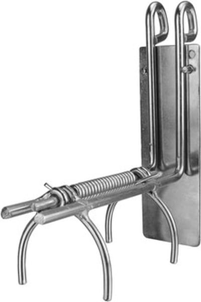 Farmer Mollenklem Super met ketting - Mollenval - Mollenvanger - Vangt de mol in de gang en in de molshoop - Eenvoudig op spanning te zetten - Met krachtige veer - 15.5 x 16cm