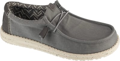 Hey Dude Wally Stretch Canvas, Mannen, Grijs, Sneakers, maat: 43