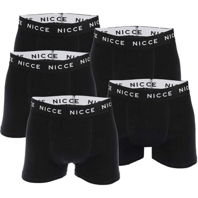 Nicce Galan Boxershorts Heren (Set van 5) (Zwart)