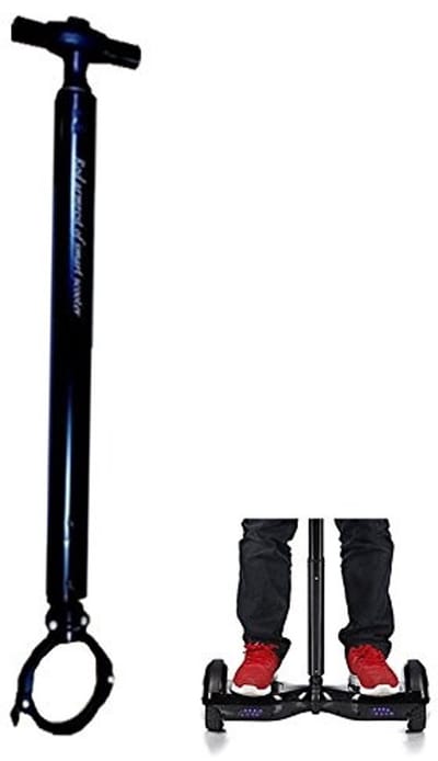 Allecto - Rekbare Aluminiumlegering Balance Scooter Stuur - Hoogwaardige Ondersteuning - Zwart - Voor 6.5CM Diameter Roller - Ideaal voor Beginners
