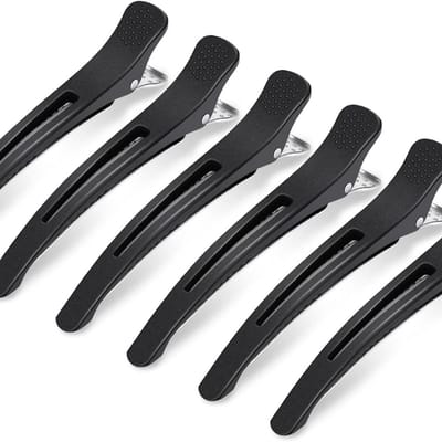 Famanu – 6 stuks professionele duckbill haarclips 11 cm, antislip voor salon/styling