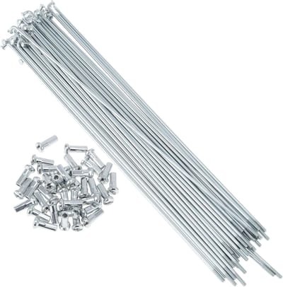 36 Set 13G Fietsspaken 225mm Galvanized Carbon Steel voor Fietswielen - Duurzaam en Sterk