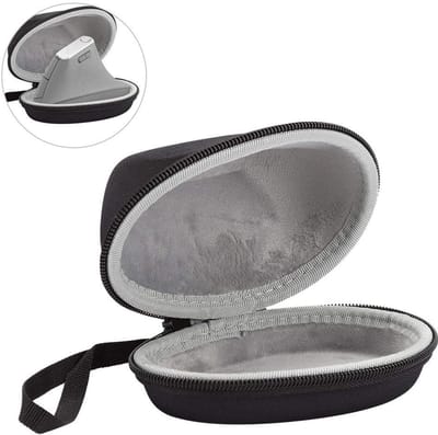 JHUBERS- Beschermhoes Harde EVA - Beschermhoes Logitech MX Vertical Mouse - Waterdicht - Stofdicht - Opbergtas - Comfortabele polsband - Muistas