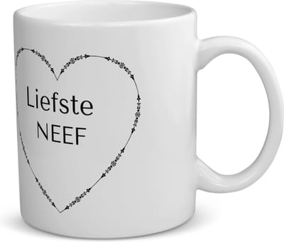 Akyol - liefste neef koffiemok - theemok - Neef - de liefste neef - verjaardag - cadeautje voor neef - neef artikelen - kado - geschenk - 350 ML inhoud