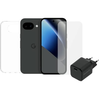 Google Pixel 10a 128GB Zwart 5G + Compleet Accessoirepakket