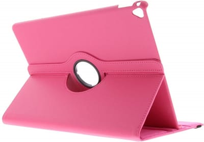 New Age Devi - Tablet Hoes - Geschikt voor iPad Pro 129 2017 - 360 Draaibare Bookcase - Roze Fuchsia - Uniek Design