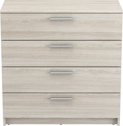 CALICOSY - Ladenkast 4 laden L79,6 cm, lichte houten afwerking - Pricy