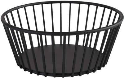 APS Broodmand - Broodkorf - Vaatwasserbestendig - Metaal - Zwart - Ø 17 cm - Rond - Ovaal