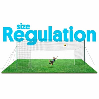 Voetbaldoel met Terugkaatsnet & Achternet Trainer – Open Goaaal Reglementair