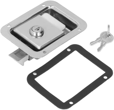 Dailygoods- Deurslot RVS - Cilinderslot - Deurslot Buitendeur - Deurslot met Sleutel - Deurslot voor Aanhangwagen - Stofbestendig Ontwerp - Trailer Slot