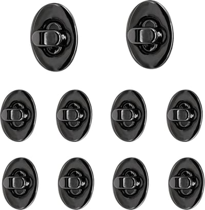 Draaisluiting Gesp - Tas Sluiting - Tassen Maken - Gladde Functionaliteit - 22mm x 28mm - Gun Metal