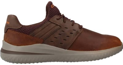 Herenschoenen Leder Dark Brown Ezra Skechers maat 39.5