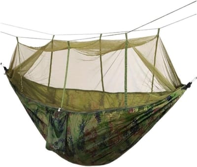 Kampeerhangmat - Reishangmat Klamboe - Buiten Ontspannen - Lichtgewicht Parachute Doek - 1.2 kg - A