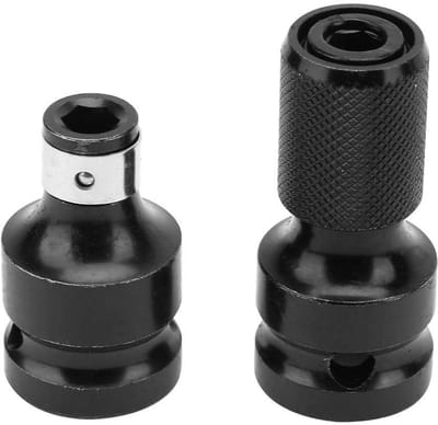 ZEYNOMAX - Telescopische Stekkeradapter - Hexagonale Aandrijving - Duurzaam en Betrouwbaar - 2 x 1/2 naar 1/4 Inch - Voor Elektrisch Gereedschap - U...