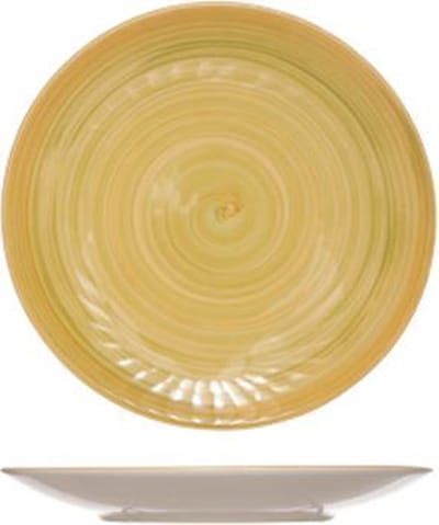 Cosy & Trendy Turbolino Dessertbord - Ø 22 cm - Geel - Set-6