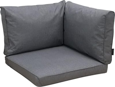 Madison - Loungekussen - Tuinkussen - Zitkussen - Rugkussen - 3-delig - 60 x 60cm - Oxford Grijs