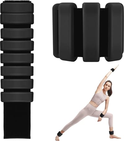 Verstelbare Polsgewichten - Set van 2 Silicone Gewichten voor Polsen en Enkels voor Yoga, Pilates, Fitness en Aerobics