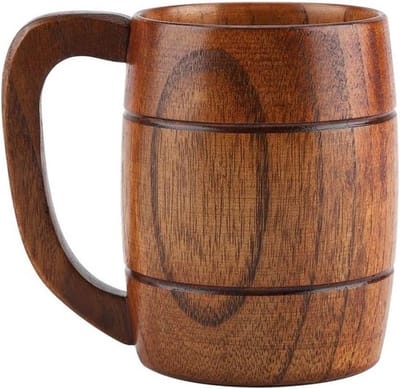 Lapi Toys - Dungeons and dragons mok - Drinkbeker - DnD - D&D - Resin - Hout - 350 ml - Bruin