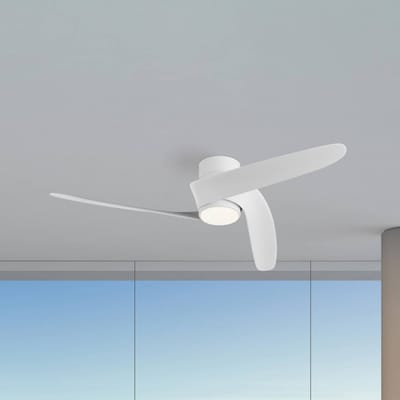 Mantra Iluminación Smart LED plafondventilator Groenland S, wit, DC, stil, CCT