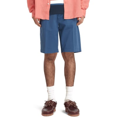 Timberland Claremont Twill Chino Short Dark Denim Maat: 29 | Korte Broeken Outlet | Heren | Blauw