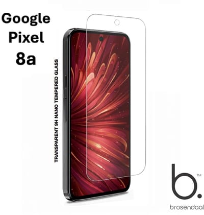 Brosendaal Screenprotector voor Google Pixel 8a - 9H Nano Coating - Ultradun - Maximaal Kras- en Valbestendig
