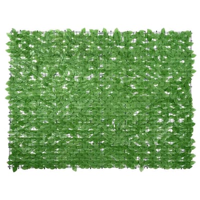 vidaXL - Balkonscherm - met - groene - bladeren - 200x150 - cm