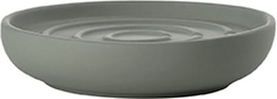 Zone Denmark Nova One Zeepbakje - Porseleinen Zeepschaaltje - Toilet & Badkamer Accessoires - Ø 11 cm - Olive Green (groen)