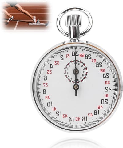 Mechanische Stopwatch Rond - Sporttimer Chronograaf Hardlooptimer Natuurkunde-lesmateriaal Roestvrij Staal