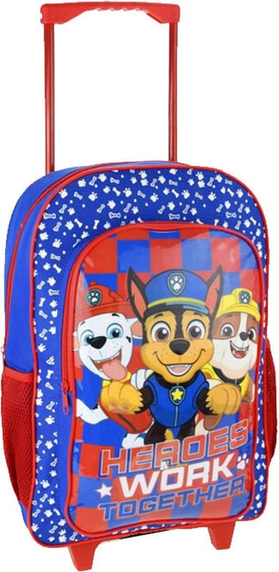 PAW PATROL Trolley Rugzak School Tas Logeren 6-12 Jaar