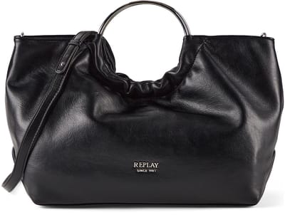 REPLAY handtas schoudertas Handbag Black zwart