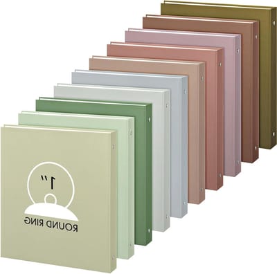 Ringband Organizer - Map Binder - Documenten Ordenen - Hardcover met Binnenzakken - 30.5 x 27.3 cm - Morandi Kleuren